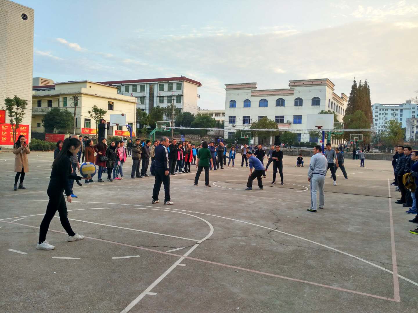 清江中学教工排球赛